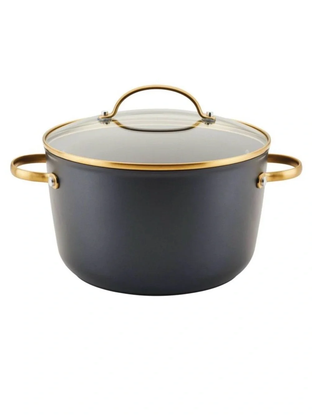 Farberware - Ceramic Aluminum Stainless Steel Stockp Black